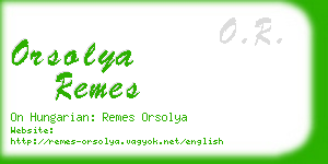 orsolya remes business card